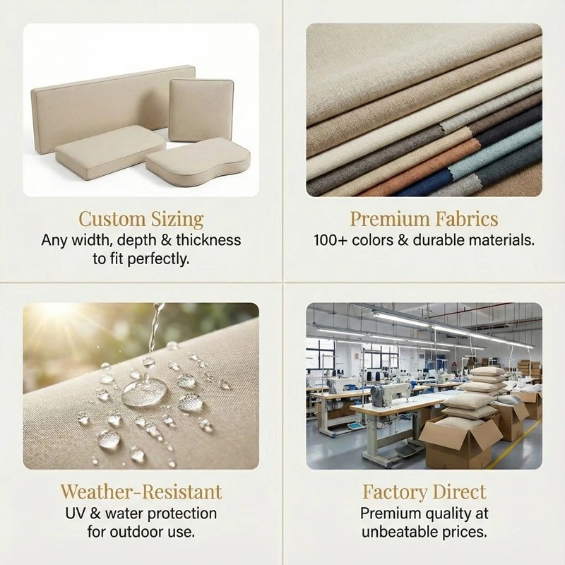 Custom Bench Cushion - Eco-Friendly & Durable - 4