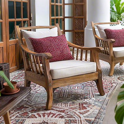 Outdoor Patio Cushions - UV & Water Resistant - 8