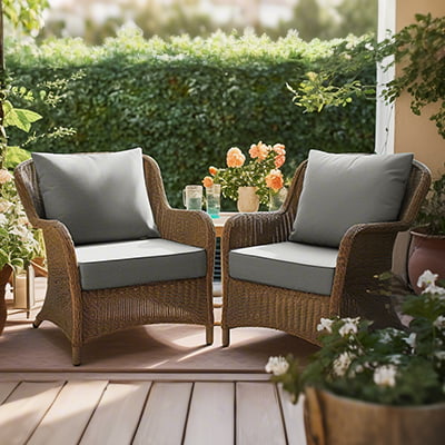 Outdoor Patio Cushions - UV & Water Resistant - 3