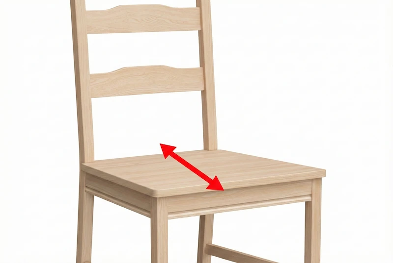 How to measure chair cushion depth