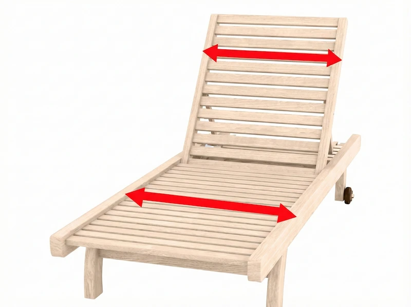 How to measure chaise lounge cushion width
