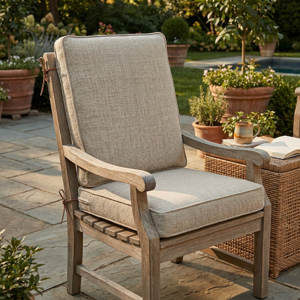 High Back Chair Cushions - Full Spine Support - 7