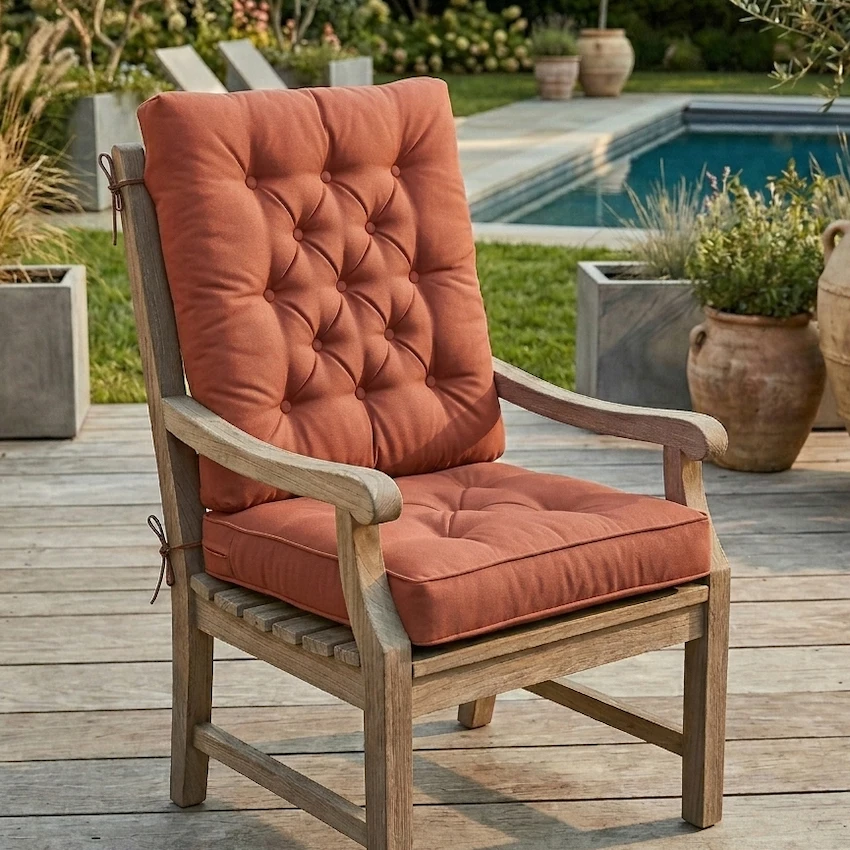 High Back Chair Cushions - Full Spine Support - 6