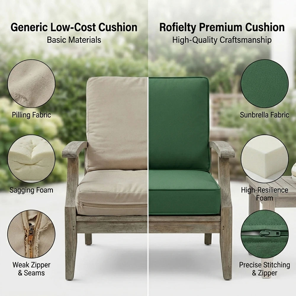 High Back Chair Cushions - Full Spine Support - 4