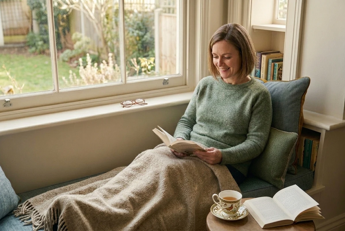 Gift cushion installed creating comfortable inviting space