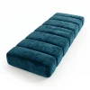Custom Channel Tufted Bench Cushion - Modern Piano-Key Style Seat Pad - Detail 1